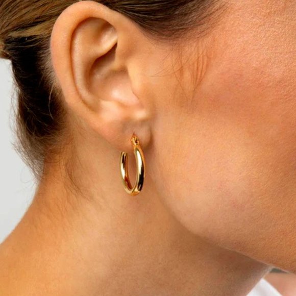 LOVISA Contemporary 14KT GP Hoop Earrings**NEW! - Picture 1 of 4